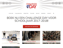 Tablet Screenshot of challengedaynederland.nl